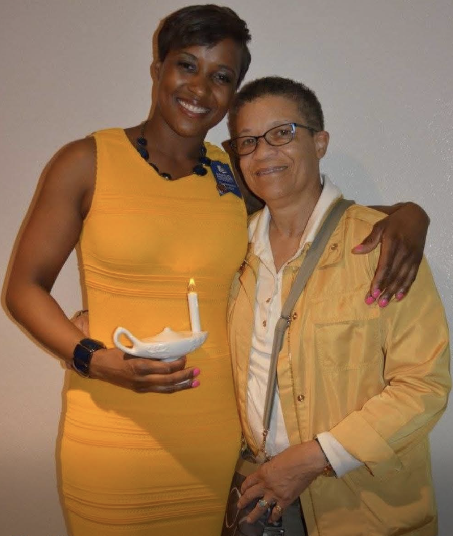 Zita with her mother